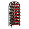 Dazioter Wine Rack Freestanding Floor Wine Bottle Holders Stands Bottle Organizer Storage for Home Bar Kitchen Dinnning Room (Brown)