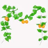 2 Pieces Fake Plastic Grapes Vines for Home Decor