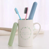 Portable Wheat Straw Travel Toothbrush Storage Box
