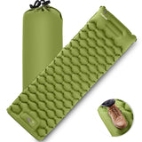 Sleeping Pad for Camping Inflatable Camping Pad Built-in Foot Pump and Pillow 75"×26" Single Size Lightweight & Compact Camping Air Mattresses for Backpacking Hiking Traveling Tent