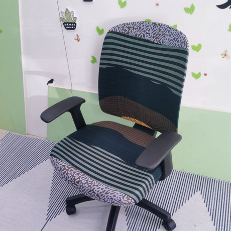 Simple Stretchable Office Chair Cover Set