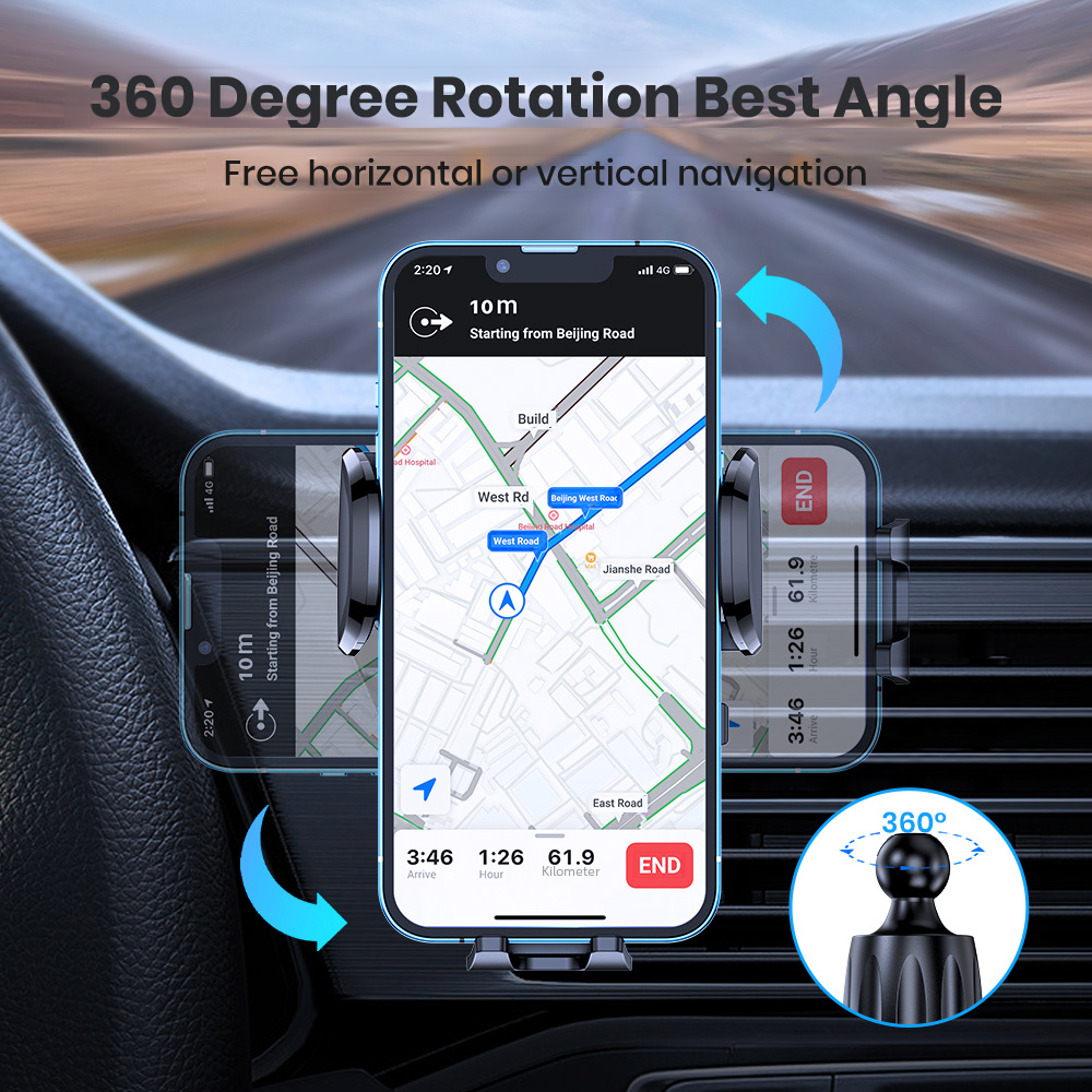 TOPK D36 Car Air Vent Phone Holder with Hook