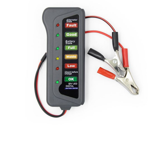 12V Car and Motorcycle Battery Tester Device