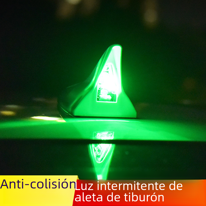 Solar Shark Fin Antenna LED Car Decoration Light