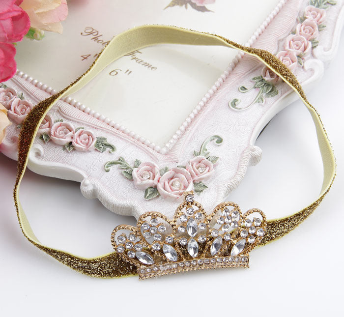 Crystal Crown Baby Headband for Kids' Hair