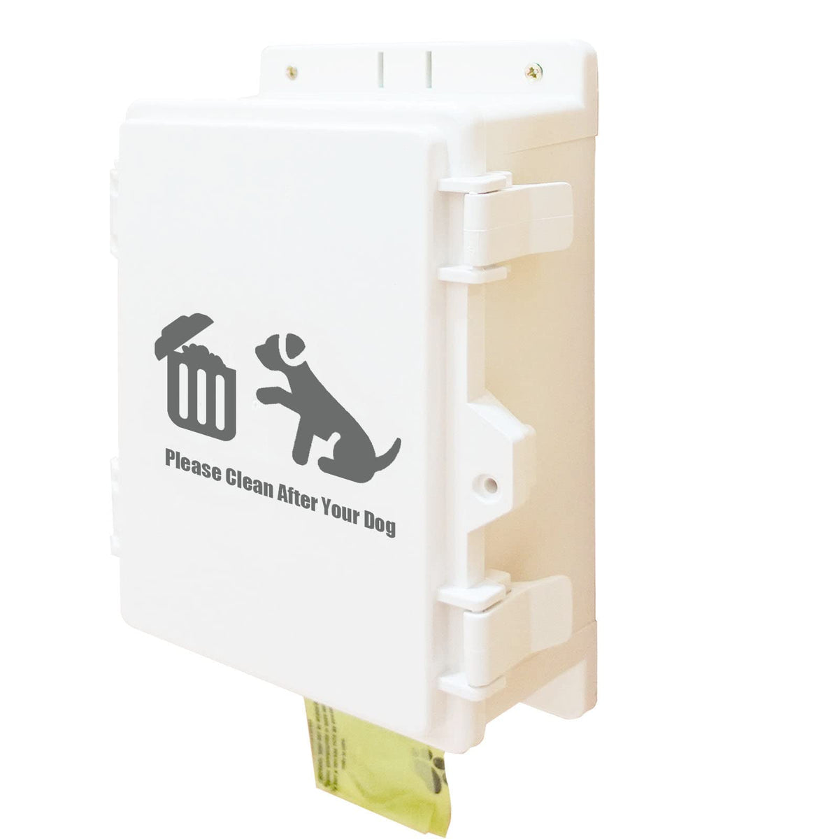 Dog Poop Bags Dispenser Wall Mounted: Pet Station Puppy Waste Bag Holder Outdoor Organizer Wall-hanging Storage for Pickup Bags Roll Refill