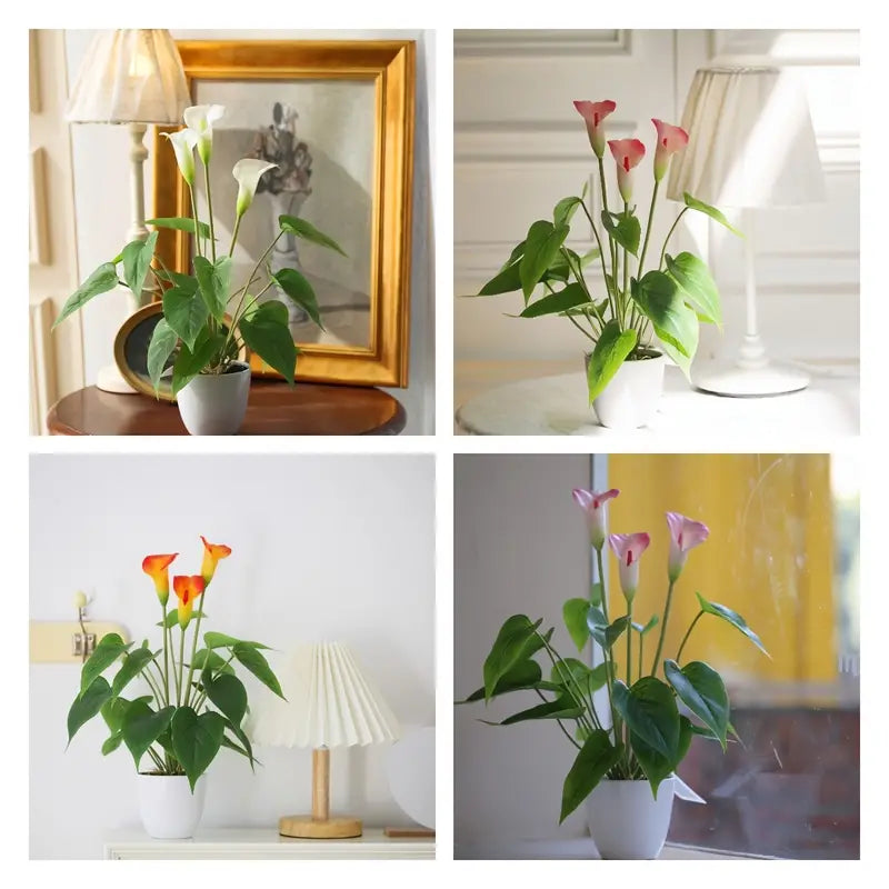17-Inch Artificial Flower Plant for Home and Office Decor