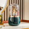 360 Rotating Makeup Brush Holder Organizer with Lid