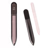 Bona Fide Beautys Acrylic Nail File Czech Glass Nail File for Acrylic Nails Crystal Glass 100/180 Grit Nail File with Sleeve Coarse Fingernail Filer for Fake Nails (Pink)