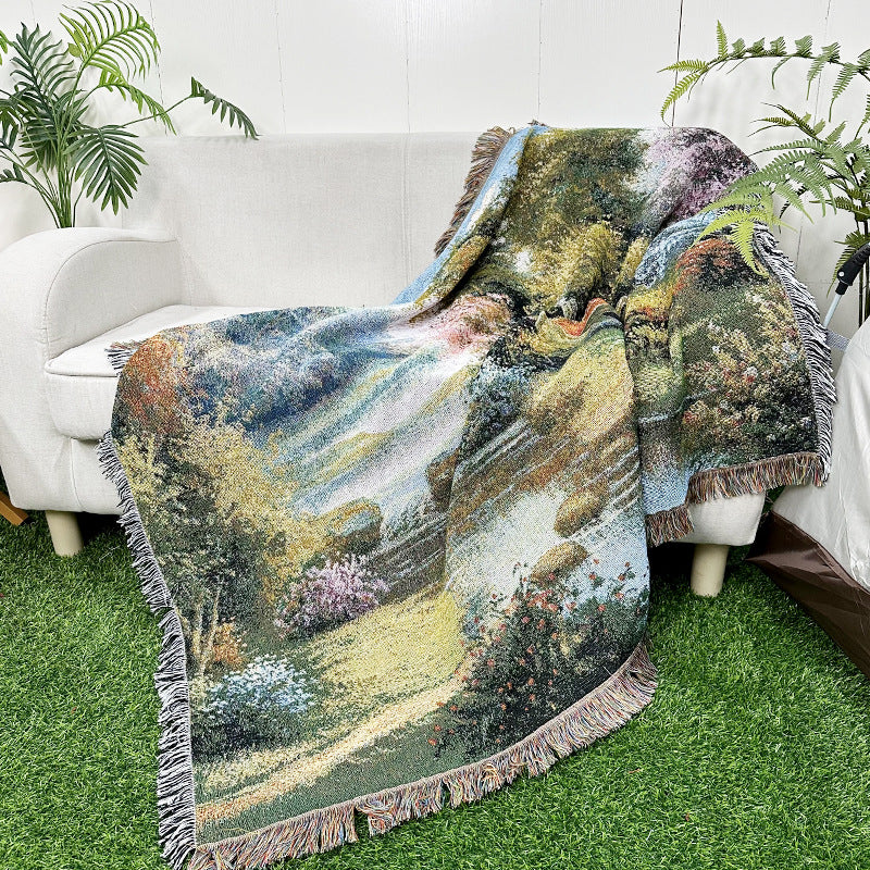 Bohemian Outdoor Camping Blanket and Picnic Mat