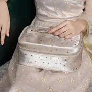 Portable Travel Makeup Bag with Brush Organizer