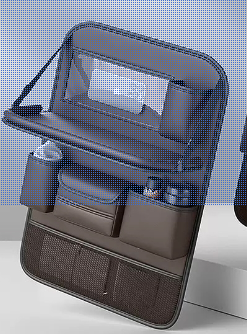 Car Back Seat Organizer with Foldable Tablet Tray