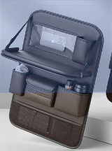 Car Back Seat Organizer with Foldable Tablet Tray