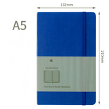 A5 Moleskine Style Hard Cover Grid Notebook Stationery