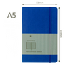 A5 Moleskine Style Hard Cover Grid Notebook Stationery