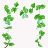 2 Pieces Fake Plastic Grapes Vines for Home Decor