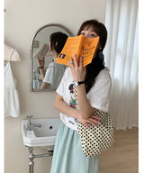 Vintage Fabric Tote Bag - Versatile Shoulder Bag