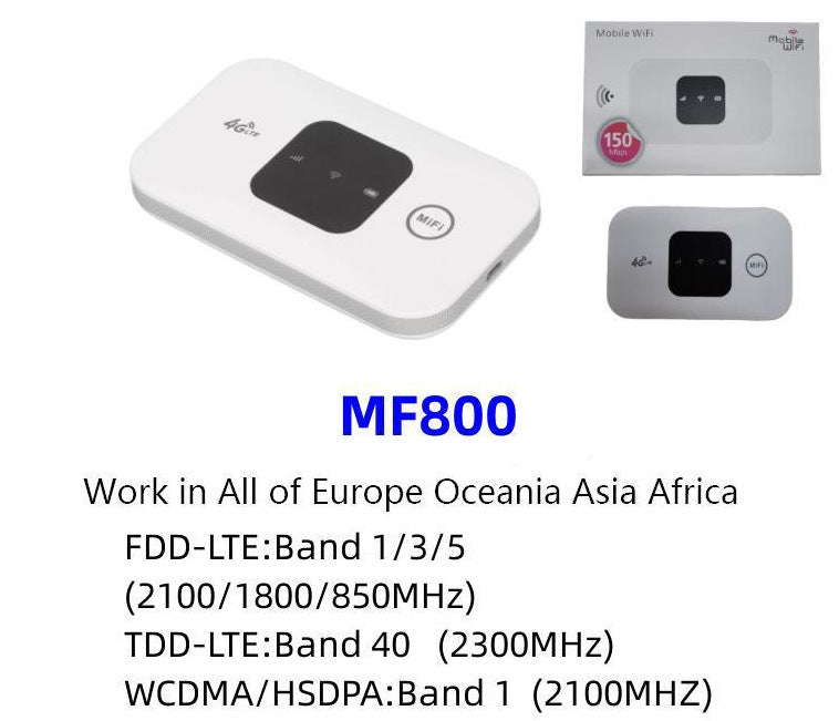 MF800 Portable Car WiFi Router with Battery (4G)