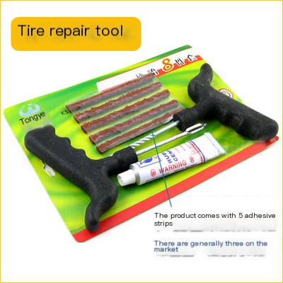 Car Tire Repair Tool Kit for Motorcycles and E-Bikes
