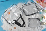 Waterproof Makeup Bag Set with Transparent Pouch