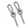 Hammock Hanging Kit Load Capacity 1400 LBS Stainless Steel Hammock Hooks Heavy Duty Carabiner Set for Hammock Yoga Swing Chair Indoor Outdoor Hammock Hook for Wall Trees