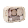 Pocmimut Makeup BagSmall Makeup Bag Clear Travel Makeup Bag Car Accessories Storage for WomenTravel Essentials OrganizersBeige