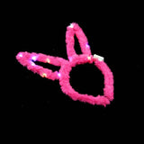 LED Bunny Ears Headband - Plush Hair Accessories