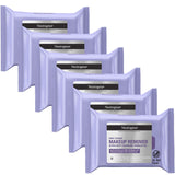 Neutrogena Makeup Remover Night Calming Cleansing Towelettes Disposable Nighttime Face Wipes to Remove Dirt Oil & Makeup 25 ct