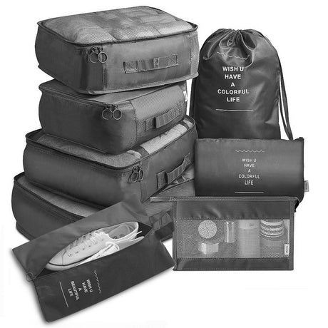 8-Piece Luggage Organizer Set for Travel Storage