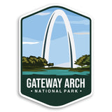 Gateway Arch National Park Sticker Decal Notebook Car Laptop 4"x5.5" (Color)
