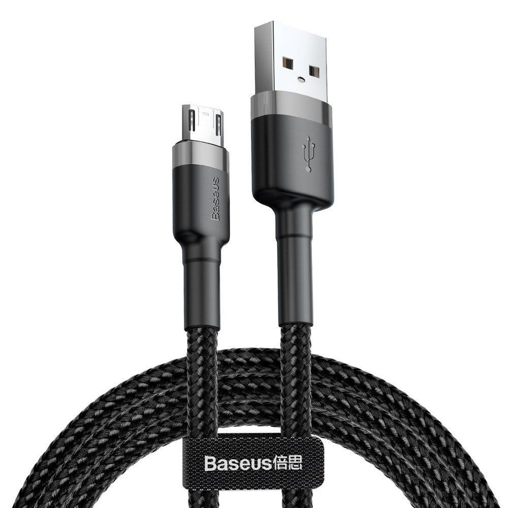 Baseus Cafule Braided MicroUSB Cable 2.4A 1.0 m Gray