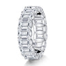 Sterling Silver Ring with High Carbon Diamond Simulant
