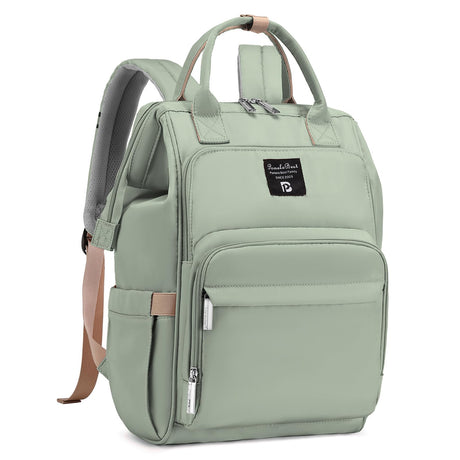 Pomelo Best Diaper Bag Backpack Stylish Waterproof Multifunctional Large Baby Bag with Changing Mat and Stroller Straps (Green)