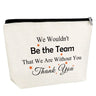 Thank You Gift for Coach Woman Coach Appreciation Gift for Team Manager Supervisor Makeup Bag Cosmetic Bag Coach Retirement Going Away Gift Coworker Leader Coworker Basketball Soccer Team Coach Gift