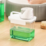 Transparent Laundry Detergent Storage Box with Cup