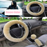 Car Steering Wheel Cover, Pure Wool Plush Design