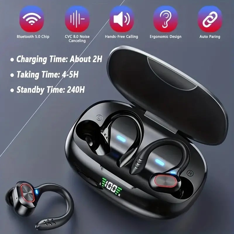 Wireless Sports Headphones with Microphone and Comfort