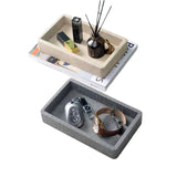 Leather Key Storage Box and Decorative Tray for Entryway