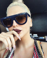 Fashionable Oversized Sunglasses with Studded Design