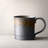 Black Vintage Handmade Ceramic Coffee Mug for Home