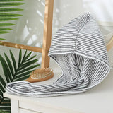 Microfiber Hair Drying Cap - Quick Absorbent Gray Towel