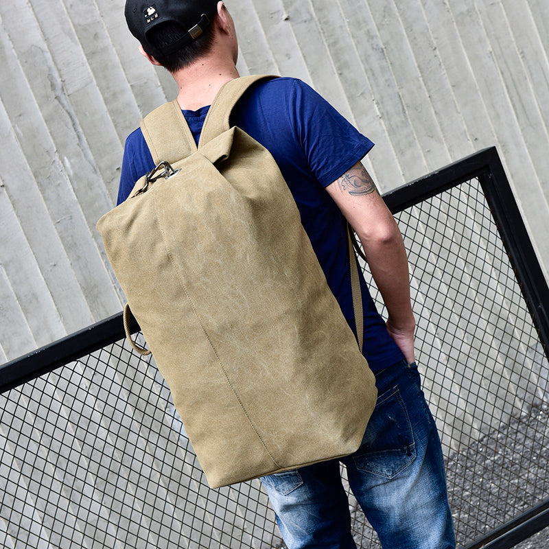High-Capacity Canvas Backpack for Hiking Adventures