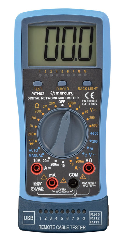 Mercury Pro Digital Multimeter Network/USB Tester 600.107UK