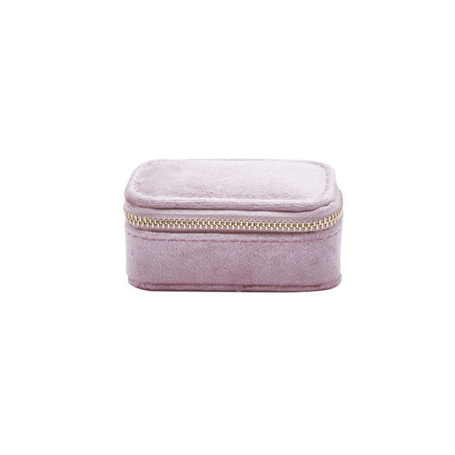 Mini Portable Velvet Earring Storage Box (1pc)