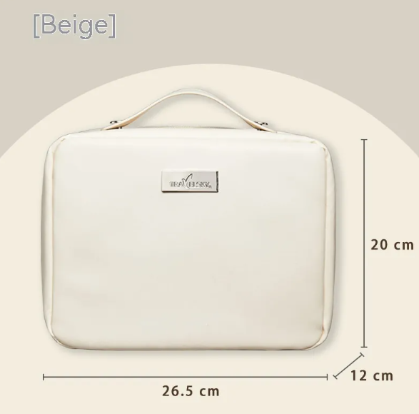 Large Capacity Waterproof PU Cosmetic Bag for Women