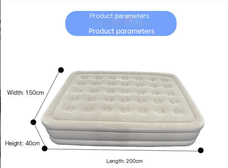Portable Outdoor Inflatable Camping Mattress, Thickened