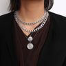 Electroplated Zinc Alloy Necklace Set