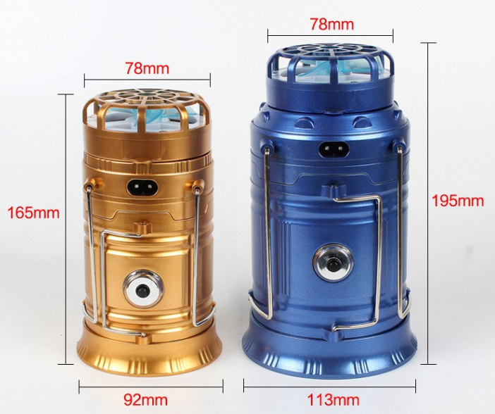 Outdoor Camping Gear: Long-lasting Lantern & Solar Fan