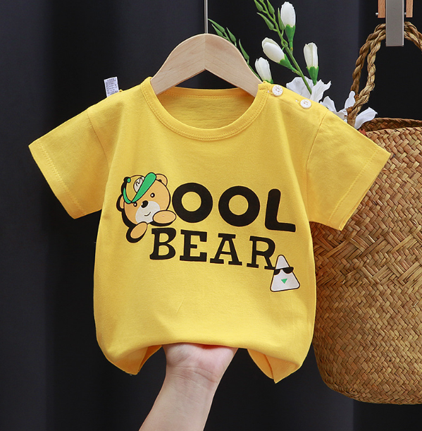 Children's Cartoon Pure Cotton Short Sleeve T-Shirt