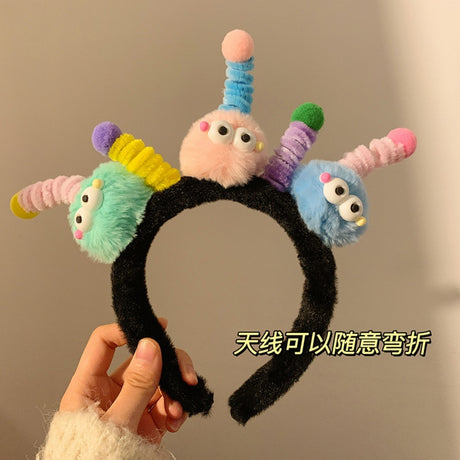 Cute Purple Plush Monster Headband Hair Accessory